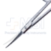 Brown Dissecting Scissors, Curved, Thin Beveled Blades, Round Blunt Tips, Two Tone Finish, Overall Length 5-3/4" (145mm) - 19-13846