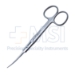 Brown Dissecting Scissors, Curved, Thin Beveled Blades, Round Blunt Tips, Two Tone Finish, Overall Length 5-3/4" (145mm) - 19-13846