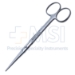 Brown Dissecting Scissors, Straight, Beveled Blades, Round Blunt Tips, Heavy Model, Two Tone Finish, Overall Length 5-3/4" (145mm) - 19-13843
