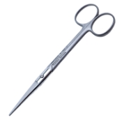 Brown Dissecting Scissors, Straight, Beveled Blades, Round Blunt Tips, Heavy Model, Two Tone Finish, Overall Length 5-3/4" (145mm) 