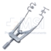 Brown Style Triple Post Eye Speculum, Small 16mm Double Wire Blades, 1mm Top Center Wire Blade, Lieberman Style Adjustable Mechanism, Angled Down Towards Temple, Overall Length 3" (79mm) - 9-19275-R