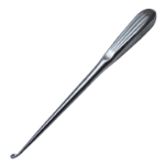Bruns Bone Curette, Size 2, Angled, Overall Length 9" (229mm) 