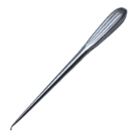 Bruns Bone Curette, Size 000000, Reverse Angled, Overall Length 9" (229mm) 