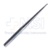 Bruns Curette, Size 0, Straight, Oval Cup, Hexagonal Solid Handle, Overall Length 9" (229mm) - D6553