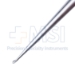 Bruns Curette, Size 00, Straight, Oval Cup, Hexagonal Solid Handle, Overall Length 9" (229mm) - D6552