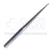 Bruns Curette, Size 00, Straight, Oval Cup, Hexagonal Solid Handle, Overall Length 9" (229mm) - D6552
