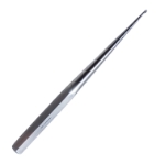 Bruns Curette, Size 000, Straight, Oval Cup, Hexagonal Solid Handle, Overall Length 9" (229mm) 