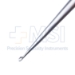 Bruns Curette, Size 1, Straight, Oval Cup, Hexagonal Solid Handle, Overall Length 9" (229mm) - D6554