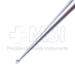 Brun Curette, Size 2, Straight, Oval Cup, Hexagonal Solid Handle, Overall Length 9" (229mm) - D6555