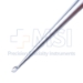 Brun Curette, Size 3, Straight, Oval Cup, Hexagonal Solid Handle, Overall Length 9" (229mm) - D6556
