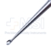 Brun Curette, Size 6, Straight, Oval Cup, Hexagonal Solid Handle, Overall Length 9" (229mm) - D6559