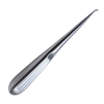 Bruns (Spratt) Curette, Size 00000, Angled Forward, Oval Cup, Hollow Handle, Overall Length 6-3/4" (171mm) 
