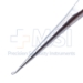 Bruns (Spratt) Curette, Size 0000, Angled Forward, Oval Cup, Hollow Handle, Overall Length 6-3/4" (171mm) - D6512A
