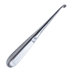 Brun (Spratt) Curette, Size 4, Angled Forward, Oval Cup, Hollow Handle, Overall Length 6-3/4" (171mm) 