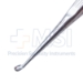 Brun (Spratt) Curette, Size 5, Angled Forward, Oval Cup, Hollow Handle, Overall Length 6-3/4" (171mm) - D6529A