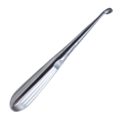 Brun (Spratt) Curette, Size 5, Angled Forward, Oval Cup, Hollow Handle, Overall Length 6-3/4" (171mm) 