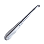 Brun (Spratt) Curette, Size 6, Angled Forward, Oval Cup, Hollow Handle, Overall Length 6-3/4" (171mm) 