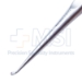 Brun (Spratt) Curette, Size 00, Oval Cup, Angled Forward, Hollow Handle, Overall Length 6-3/4" (171mm) - D6515A