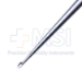 Brun (Spratt) Curette, Size 0, Straight, Oval Cup, Hollow Handle, Overall Length 9" (229mm) - D6565