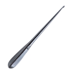 Brun (Spratt) Curette, Size 0, Straight, Oval Cup, Hollow Handle, Overall Length 9" (229mm) 