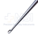 Bruns (Spratt) Curette, Size 5, Straight, Oval Cup, Hollow Handle, Overall Length 9" (229mm) - D6570