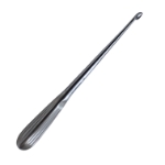Bruns (Spratt) Curette, Size 5, Straight, Oval Cup, Hollow Handle, Overall Length 9" (229mm) 