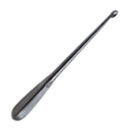 Bruns (Spratt) Curette, Size 6, Straight, Oval Cup, Hollow Handle, Overall Length 9" (229mm) 
