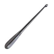 Bruns (Spratt) Curette, Size 6, Straight, Oval Cup, Hollow Handle, Overall Length 9" (229mm) 