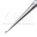 Brun (Spratt) Curette, Size 0, Straight, Oval Cup, Overall Length 6-3/4" (171mm) - D6517