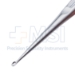 Brun (Spratt) Curette, Size 1, Straight, Oval Cup, Overall Length 6-3/4" (171mm) - D6519