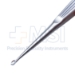 Bruns (Spratt) Curette, Size 3, Straight, Oval Cup, Hollow Handle, Overall Length 6-3/4" (171mm) - D6523