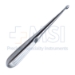 Bruns (Spratt) Curette, Size 3, Straight, Oval Cup, Hollow Handle, Overall Length 6-3/4" (171mm) - D6523