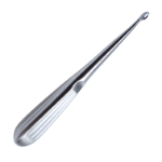 Bruns (Spratt) Curette, Size 3, Straight, Oval Cup, Hollow Handle, Overall Length 6-3/4" (171mm) 