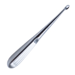 Bruns (Spratt) Curette, Size 5, Straight, Oval Cup, Hollow Handle, Overall Length 6-3/4" (171mm) 