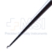 Bruns (Spratt) Curette, Size 00000, Angled 45 Degrees, Oval Cup, Hollow Handle, Overall Length 9" (229mm) - N-1365SEC