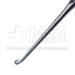 Bruns (Spratt) Curette, Size6, Angled 45 Degrees, Oval Cup, Hollow Handle, Overall Length 9" (229mm) - D9118