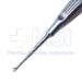 Bruns (Spratt) Curette, Size 00, Straight, Oval Cup, Hollow Handle, Overall Length 9" (229mm) - D9121