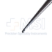Bruns Curette, Curved, Size 1, Hexagon Handle, Overall Length 9" (229mm) - 19016-0818-01