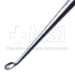 Bruns Spinal Curette, Size 2, Angled, Oval Cup, Overall Length 8" (203mm) - 351102J