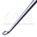 Bruns Spinal Curette, Size 3, Angled, Oval Cup, Overall Length 8" (203mm) - 351103J