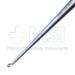 Bruns Spinal Curette, Size 0000, Angled, Oval Cup, Overall Length 8" (203mm) - 351197J