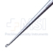 Bruns Spinal Curette, Size 00000, Angled, Oval Cup, Overall Length 8" (203mm) - 351196J