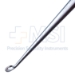 Bruns Spinal Curette, Size 1, Angled, Oval Cup, Overall Length 8" (203mm) - 351101J