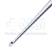 Bruns Spinal Curette, Size 0, Straight, Oval Cup, Overall Length 8" (203mm) - 351185J