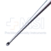 Bruns Spinal Curette, Size 00, Straight, Oval Cup, Overall Length 8" (203mm) - 351184J