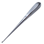 Bruns Spinal Curette, Size 00, Straight, Oval Cup, Overall Length 8" (203mm) 