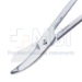 Bruns Scissor, Curved Up, Large Serrated Blades, Large Ring Handles, Two Tone Finish, Overall Length 9-1/2" (241mm) - 19-13680