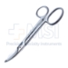 Bruns Scissor, Curved Up, Large Serrated Blades, Large Ring Handles, Two Tone Finish, Overall Length 9-1/2" (241mm) - 19-13680