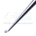 Bruns Spinal Curette, Size 00, Oval Cup, Angled, Overall Length 8" (2,0,3mm) - 342163C