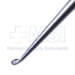 Bruns Spinal Curette, Size 1, Oval Cup, Angled, Overall Length 8" (2,0,3mm) - 342165C